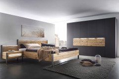 Steel von Thielemeyer - Schlafraum-Einrichtung 4-teilig Wildeiche