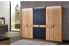 WSM 4300 von Wöstmann - Schlafzimmereinrichtung Wildeiche mit durchgehender Bauchbinde