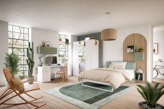 cocoon by rb 305 von Röhr-Bush - Wandspiegel rechteckig mit Ablagefläche