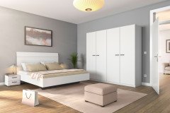 Florenz von Rauch Blue - Schlafzimmer grau-metallic 4-teilig