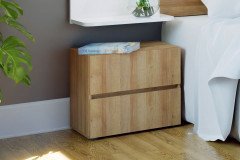 Lenybelardo von Forte - Schlafzimmer-Einrichtung mit Bettkasten & Beleuchtung