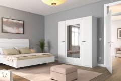 Florenz von Rauch Blue - Schlafzimmer grau-metallic 4-teilig