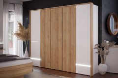 Lenybelardo von Forte - Schlafzimmer-Einrichtung mit Bettkasten & Beleuchtung