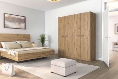 Florenz von Rauch Blue - Schlafzimmer grau-metallic 4-teilig