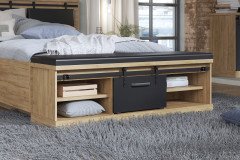 Kaszimiro von Forte - Bettbank mit rollengeführter Schiebetür & Polster