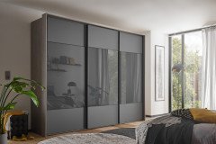 Serenade Pescara von Staud - Schrank vulkangrau ab Breite 249 cm