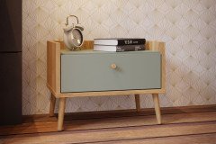 Whenua von Forte - Schlafzimmer-Set 4-teilig Mauvella-Oak - sage green