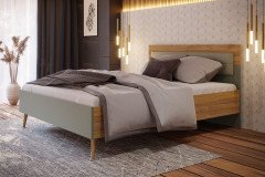 Whenua von Forte - Schlafzimmer-Set 4-teilig Mauvella-Oak - sage green