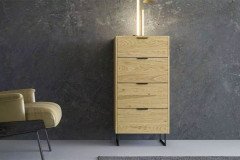 Nachttisch Typ 01 von JUTZLER - Nachtkommode weiß - Mattglas weiß