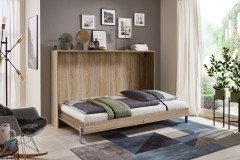 Juist von Wimex - Schrankbett / Klappbett horizontal weiß