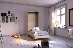 Juist von Wimex - Schrankbett / Klappbett horizontal weiß