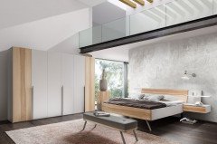 Para-sleeping von Thielemeyer - Kleiderschrank 6-türig Kristallbuche - Lack fango