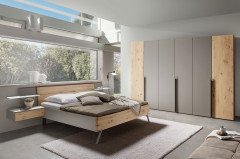 Para-sleeping von Thielemeyer - Kleiderschrank 6-türig Kristallbuche - Lack fango