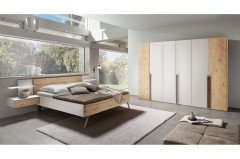 Para-sleeping von Thielemeyer - Kleiderschrank 6-türig Kristallbuche - Lack fango