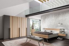 Para-sleeping von Thielemeyer - Kleiderschrank 6-türig Kristallbuche - Lack fango