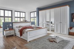 Charleston von Disselkamp - Landhaus-Schlafzimmer Lack weiß