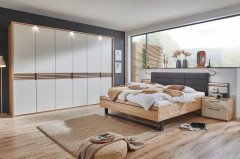 Cabrillo von Disselkamp - Schlafzimmer Balkeneiche - Lack sand