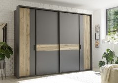 Daria von POL Power - Bettanlage mit Cordpolster, Nakos & Beleuchtung