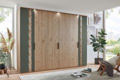 Callao von Disselkamp - Schlafzimmer Eiche-Furnier - Jungle green