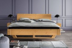 Kiel von Wohnglücklich - Bett Kiel 3 Kiefer weiß 140x200 cm