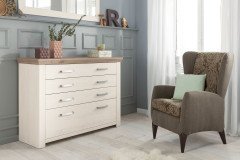 York von set one by Musterring - Bett im modernen Landhaus-Stil