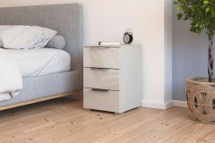 Formes von Rauch Orange - Kleiderschrank weiß