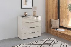 Formes von Rauch Orange - Kleiderschrank weiß