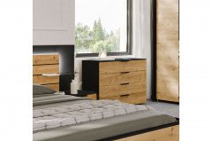 Ventura-sleeping von Rauch Black - Schwebetürenschrank Asteiche - schwarz