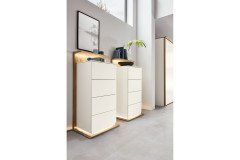 Jovanna von Musterring - Doppelbett mit Kopfteilhöhe ca. 98,5 cm fango - Eiche