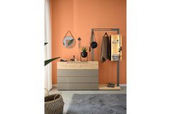 Jovanna von Musterring - Doppelbett mit Kopfteilhöhe ca. 98,5 cm fango - Eiche