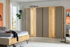 Jovanna von Musterring - Doppelbett mit Kopfteilhöhe ca. 98,5 cm fango - Eiche