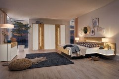 Jovanna von Musterring - Doppelbett mit Kopfteilhöhe ca. 98,5 cm fango - Eiche