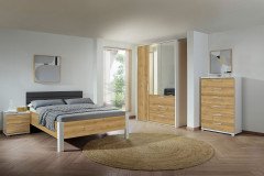 Nice4Home-F von Rauch Orange - Kommode 80 Asteiche - alpinweiß