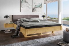 Kiel von Wohnglücklich - Bett Kiel 3 Kiefer weiß 140x200 cm