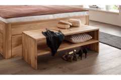 Portland-sleeping von Nature Living - Bettbank Wildeiche ca. 130 cm breit