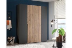 Aska von POL Power - Schlafzimmer-Set graphit - Mauvella Eiche