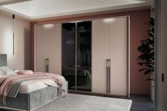 Henderson-sleeping von set one by Musterring - Kleiderschrank champagner - Spiegel