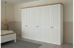 Malmö von SCHÖNER WOHNEN - Stollenbett Lack weiß/ Wildeiche