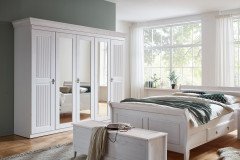 Eva-sleeping von Jumek - Bett-Truhe Kiefer weiß-laugenfarbig