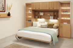 Armadi von Nehl - Raumsparbett Kernbuche furniert